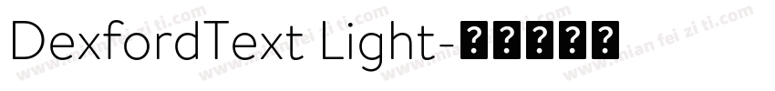 DexfordText Light字体转换